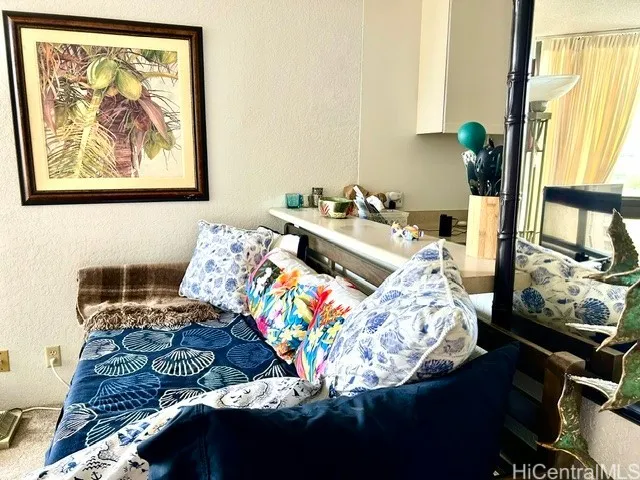 trundle bed in the living room area