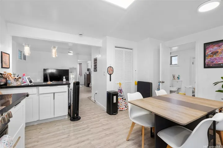Front house, downstairs, kitchen to living room