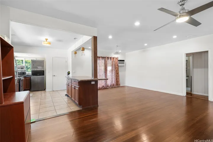 Front house, upstairs, living room/kitchen