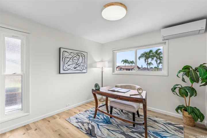 3rd bedroom with Split AC. We staged as an office.