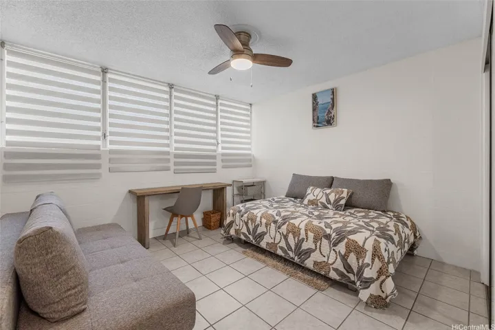 A cool breeze comes through the bedroom area
