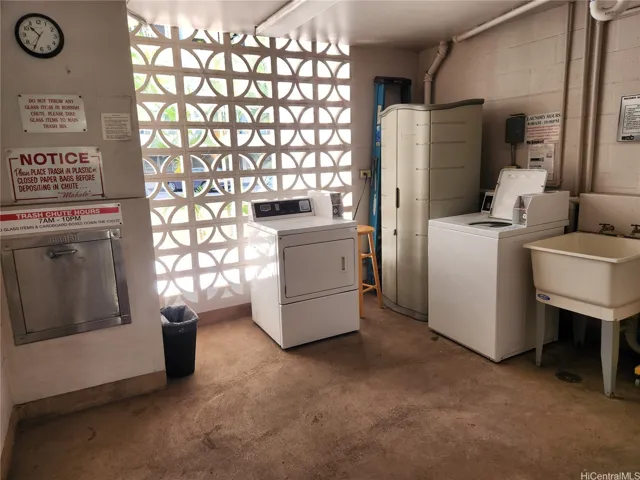 Laundry room located on third floor.