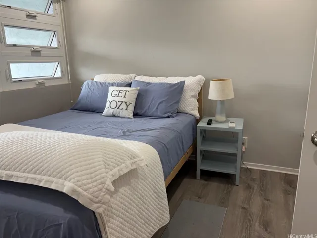 Bedroom 3 with a split AC unit