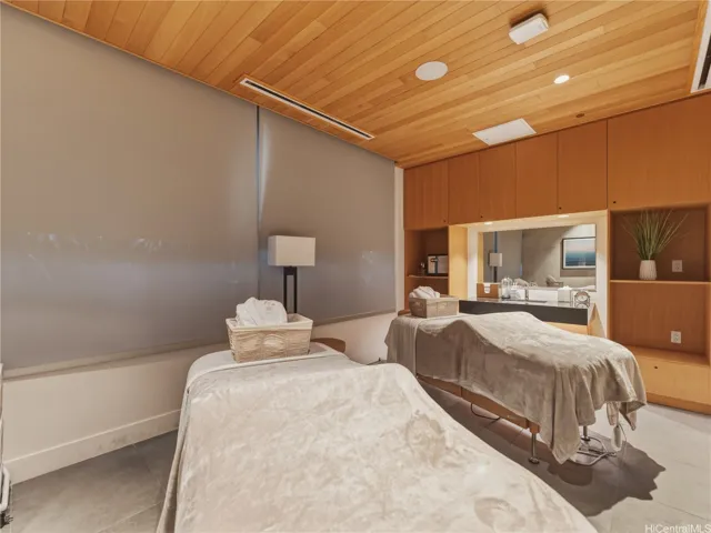 One of two treatment rooms at the spa