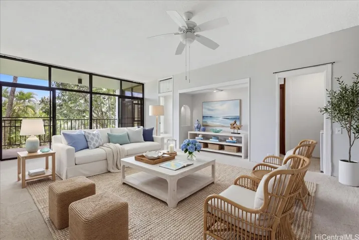 Living room. *Virtually staged.