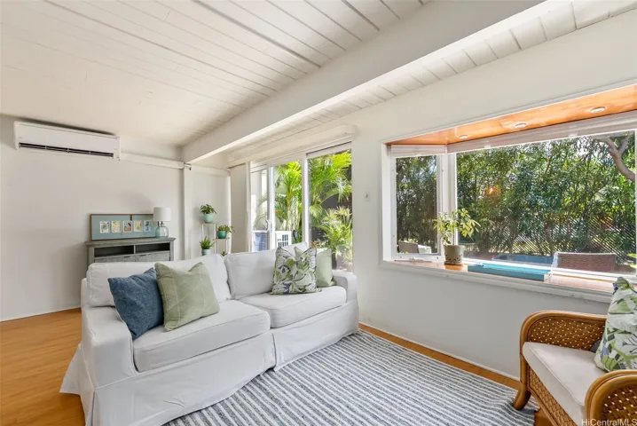 Living Area with Bay Window