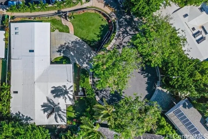 overhead view
