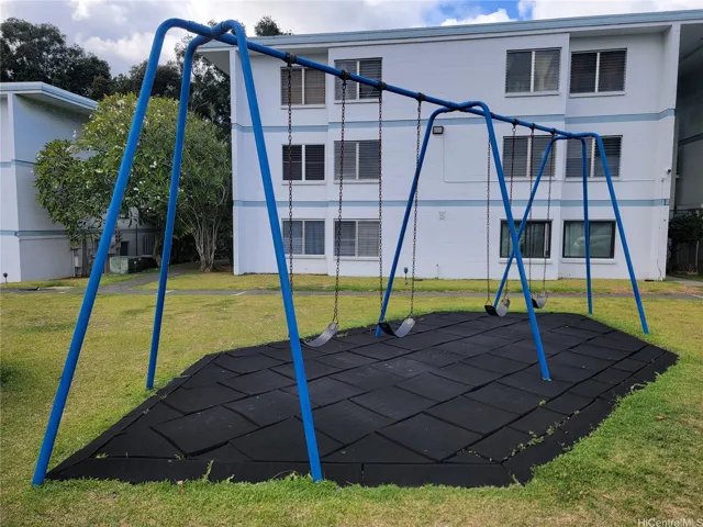 There’s even a swing set for the keiki—a fun outdoor amenity that gives younger residents a place to play close to home.