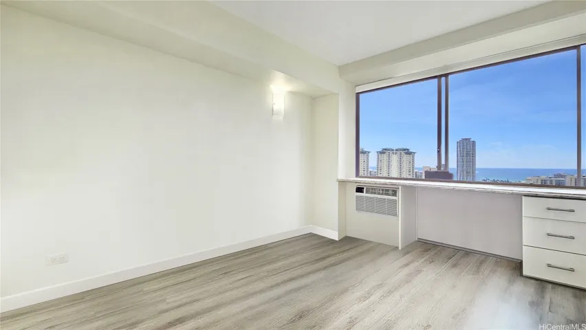  Custom-made granite desk in each room.