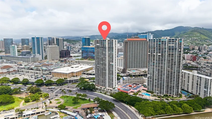 Unit is nicely located in the Ala Moana Tower