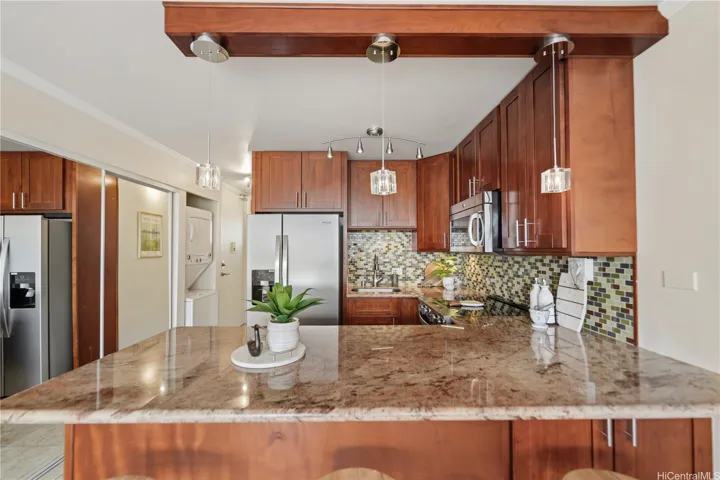 Renovated kitchen with new appliances