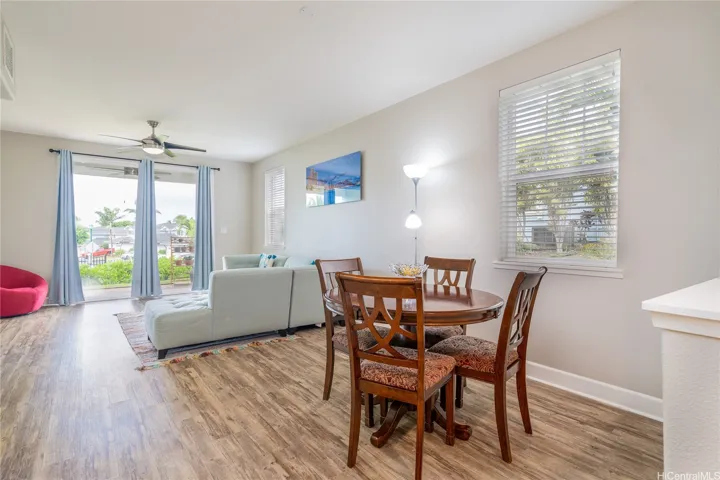 Dining Area, Living Area & Slider Doors to Lanai