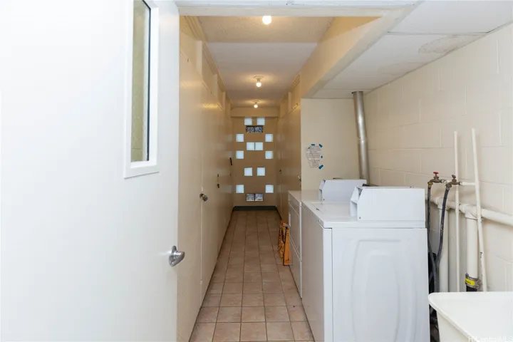Convenient laundry next to unit