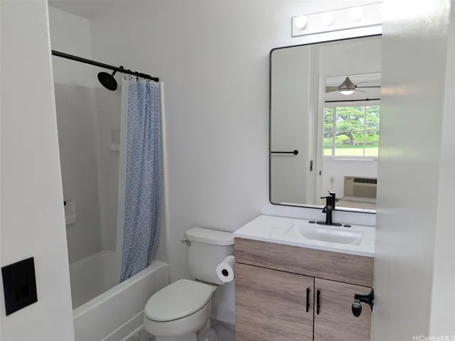 bathroom attached to primary bedroom