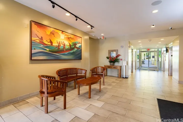 Lobby/Entrance area with secured key fob entry, resident manager, and 24 hour security guards.