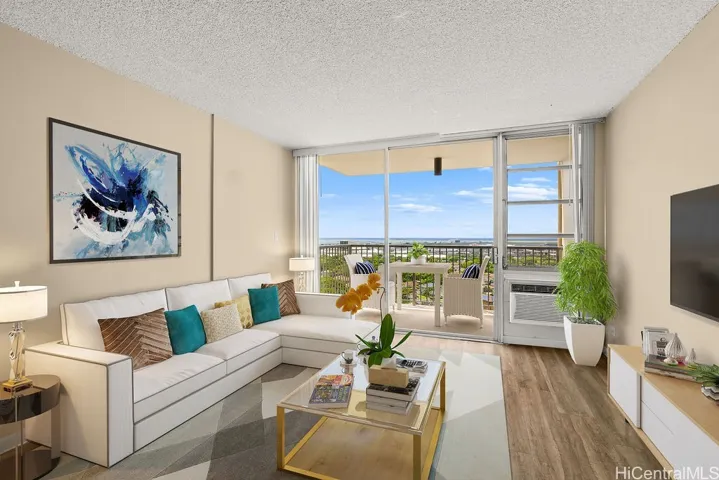 Large living room. Virtually staged. Window AC.
