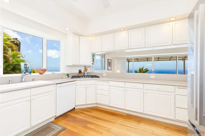 Enjoy breathtaking views from the kitchen