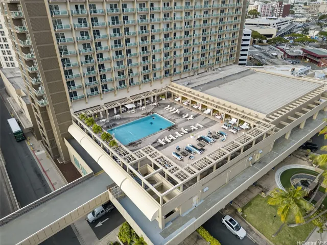 Heated, saltwater pool alongside the Fitness Center and Pool on the 3rd floor.