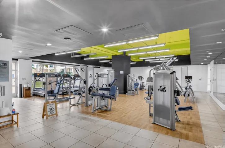 Fitness Center located on the 3rd floor with Wet and Dry Saunas.