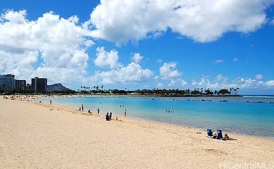 Ala Moana Beach park located nearby.