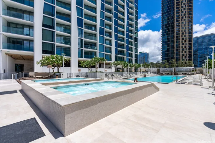 One of two Jacuzzi's on property.