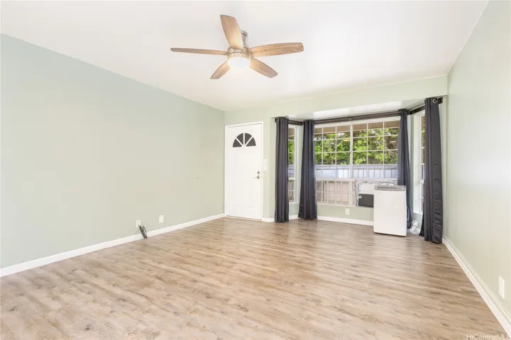 Facing front door