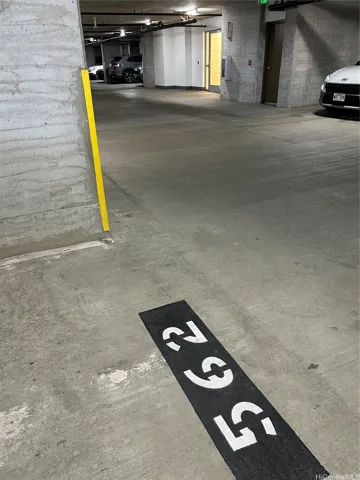 parking stall is close to the elevator