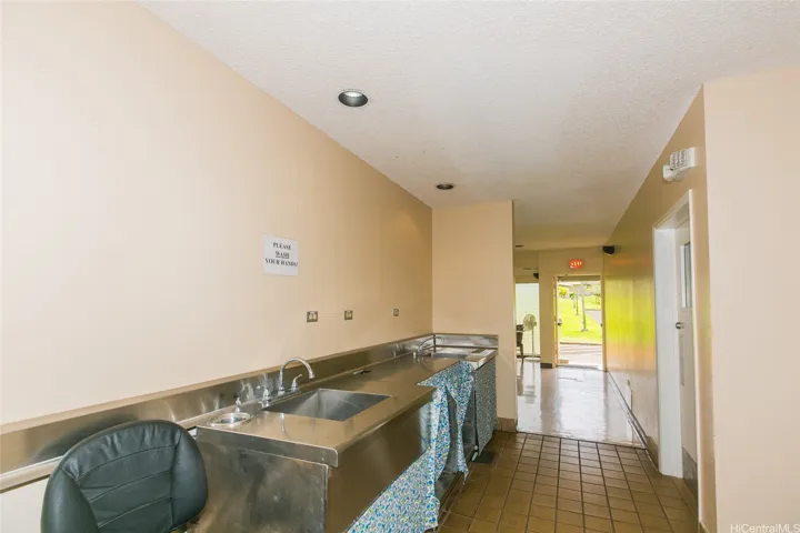Party room with kitchen