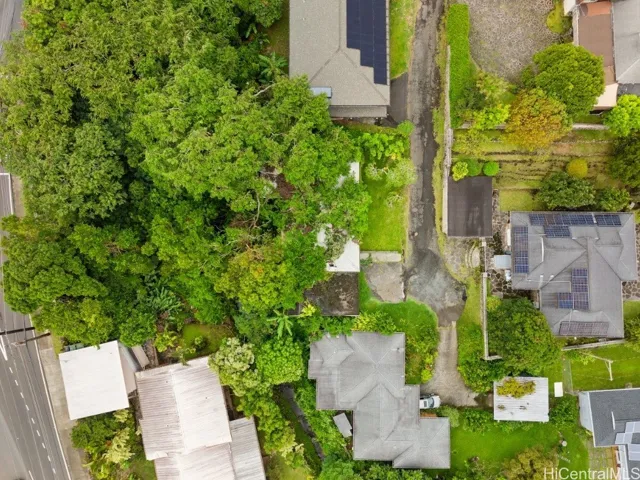 Aerial drone view of the property.
