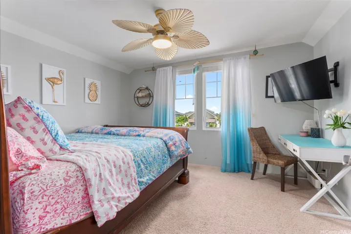 3rd bedroom on second floor with ocean views