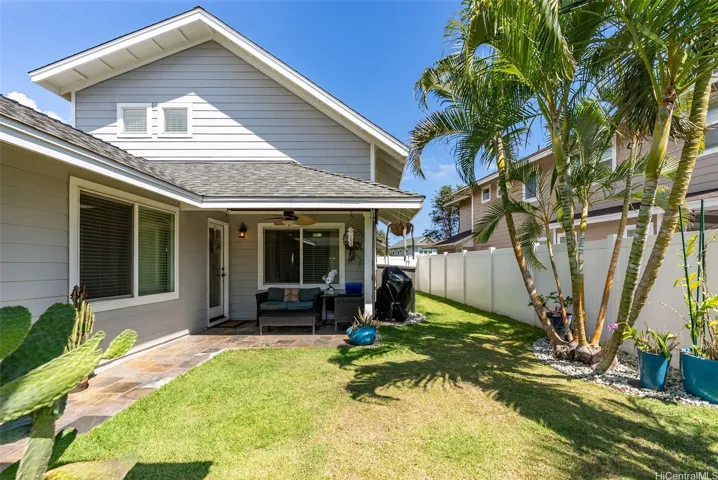 Large backyard