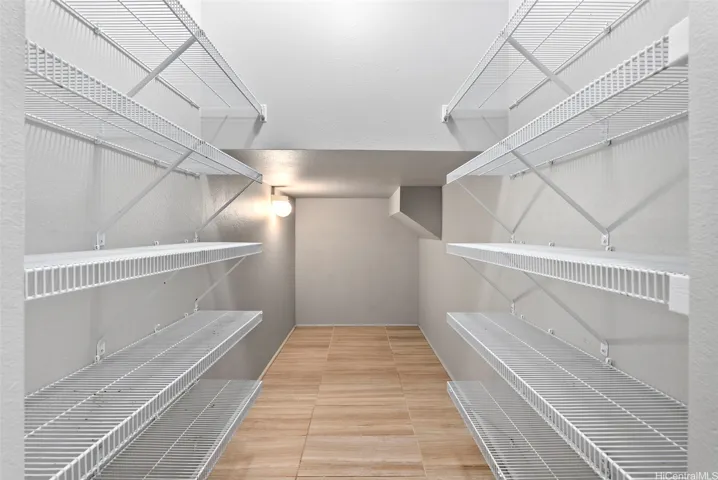 Massive pantry/storage in the laundry room