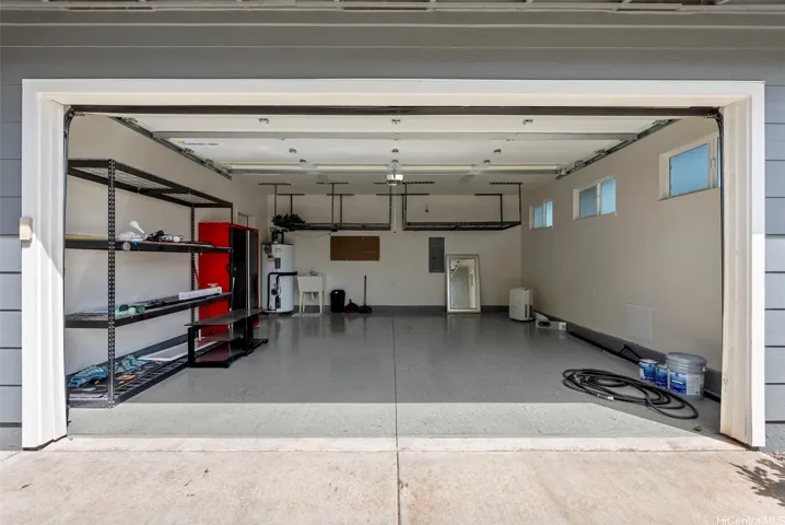 Finished 2 car garage with utility sink