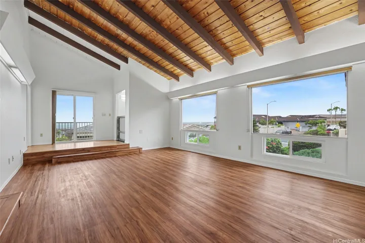 Living room facing the ocean views