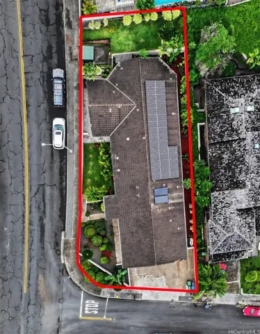 Rooftop view - we have 38 Fully paid PV panels!