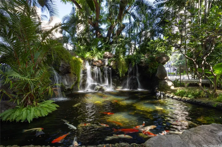 Lush landscaped grounds providing a peaceful green escape.