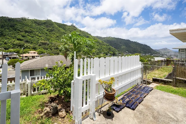 gate from private patio to shared back yard