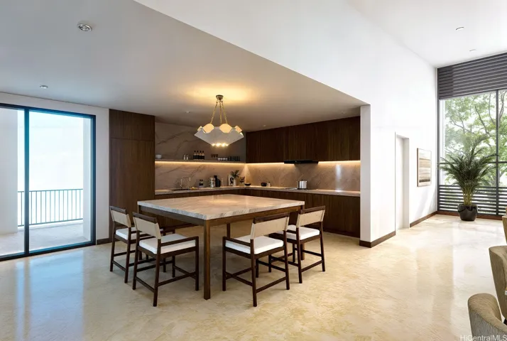 Kitchen in the Recreation room on the Amenities Deck- Enhanced Photo