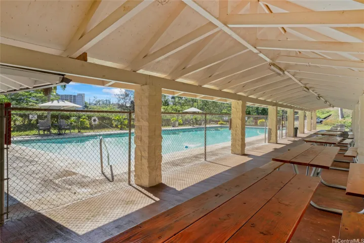 Swimming pool and picnic area