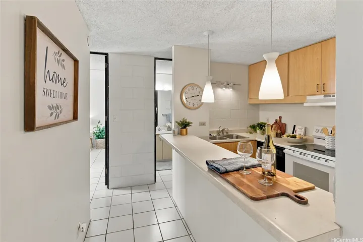 Convenient kitchen and dining flow.