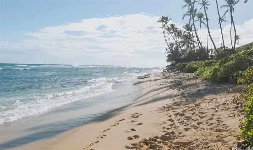 This beach just a short walk away