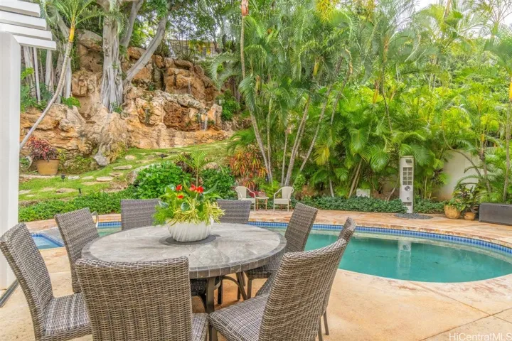 Outdoor dining area