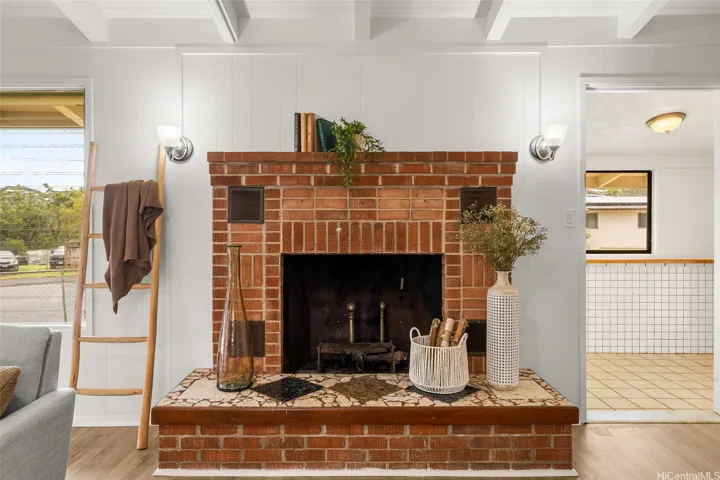 Brick Fireplace