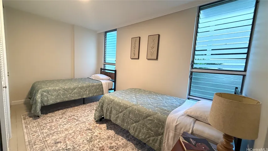 Bedroom 1 with double closets