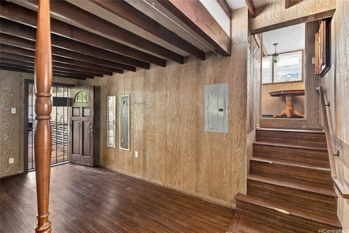 Lower-level bonus space offers room for a variety of uses.