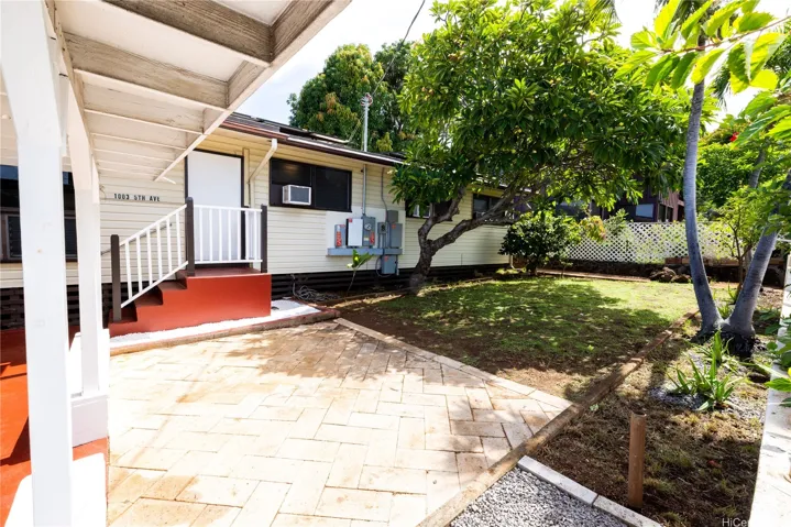 Front Gate Towards Front Door & Yard/Patio