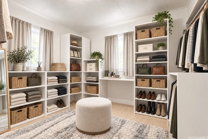 Bedroom 3 virtually staged, used as her walk-in​​‌​​​​‌​​‌‌​‌‌​​​‌‌​‌​‌​‌​​​‌​​ closet