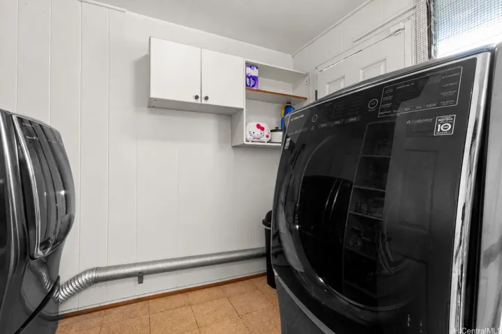 laundry and storage room enhanced