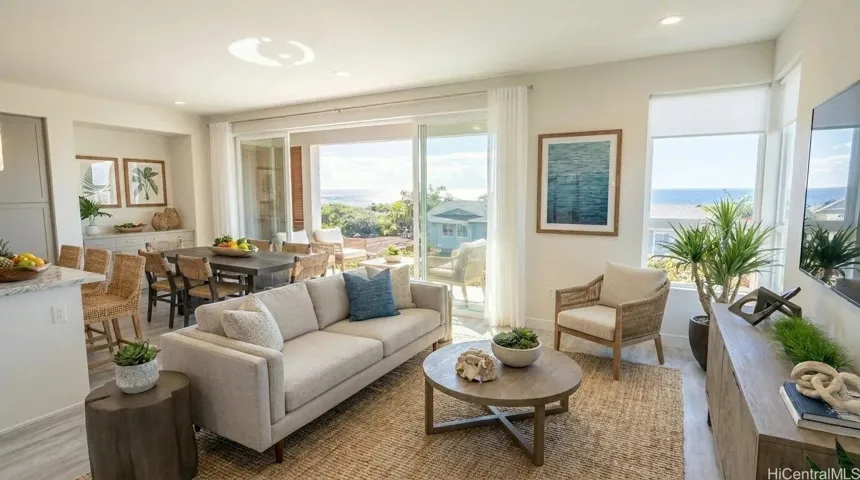Each of the 120 townhomes features ocean views, quartz countertops, high-end finishes, and luxury vinyl flooring.