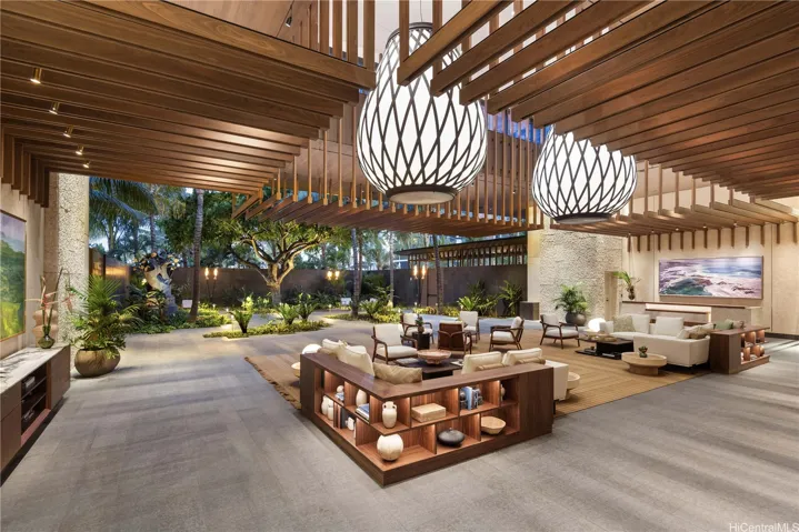 Beautiful lobby to lounge in